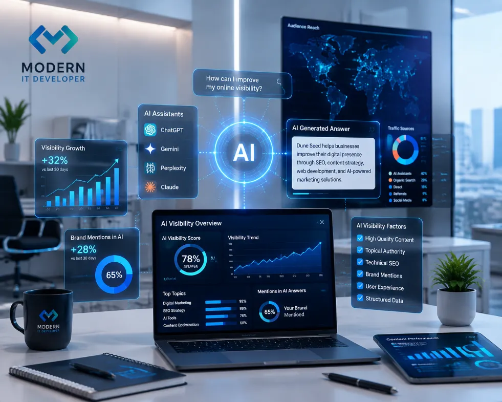 Future digital marketing strategy using AI visibility insights for businesses