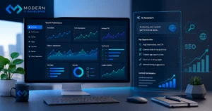 Claude AI and Google Search Console data used to identify SEO content opportunities