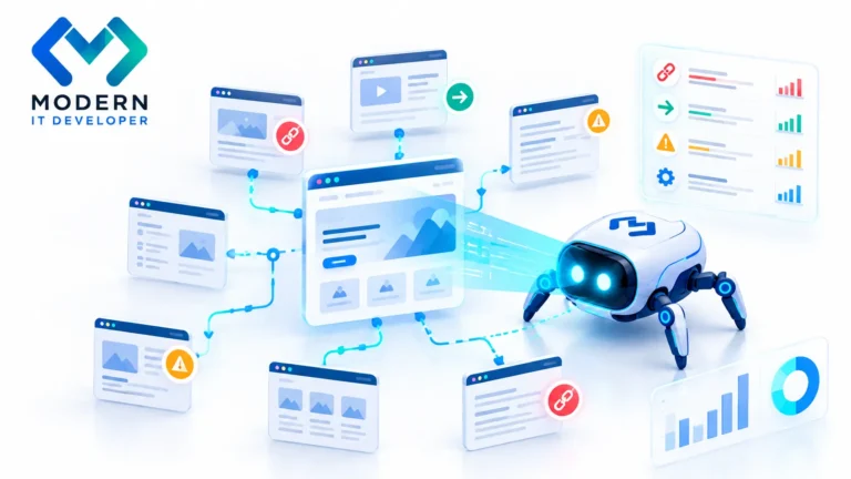 Technical SEO website crawler scanning pages for SEO issues