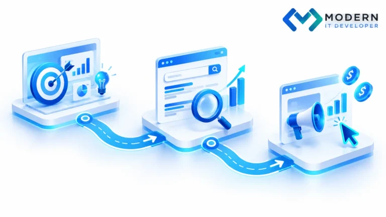 Free digital marketing learning roadmap covering digital marketing, SEO and paid advertising