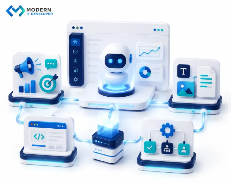 AI workflows for content creation and digital marketing automation