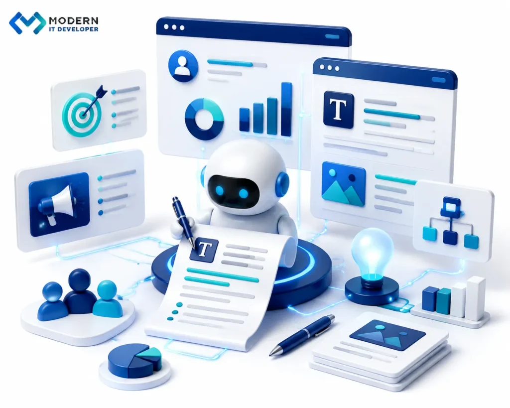 AI copywriting workflow for marketing content creation