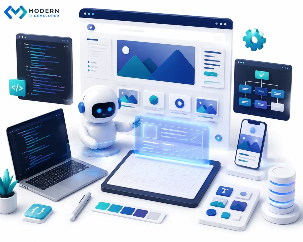 AI tools supporting frontend website design