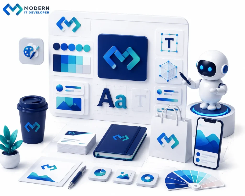 AI visual branding workflow for businesses