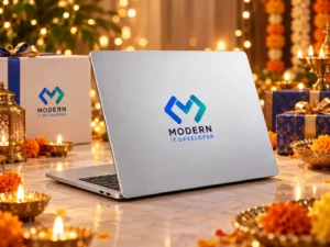 Festival-themed product advertisement with elegant decorations and premium lighting