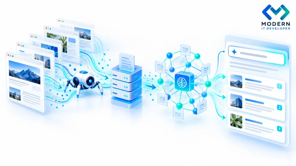 AI search engine crawling indexing and retrieving website content