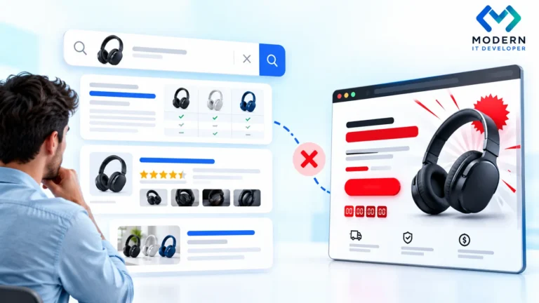 SEO search intent mismatch between sales page and comparison results