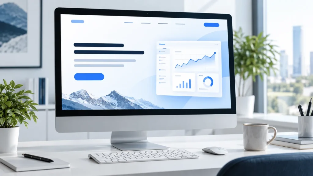 Example of a high converting landing page hero section with clear messaging