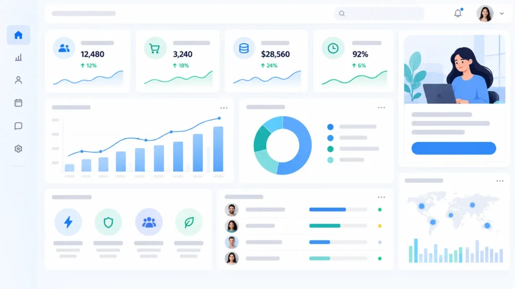 Website benefits section showing value-focused content structure