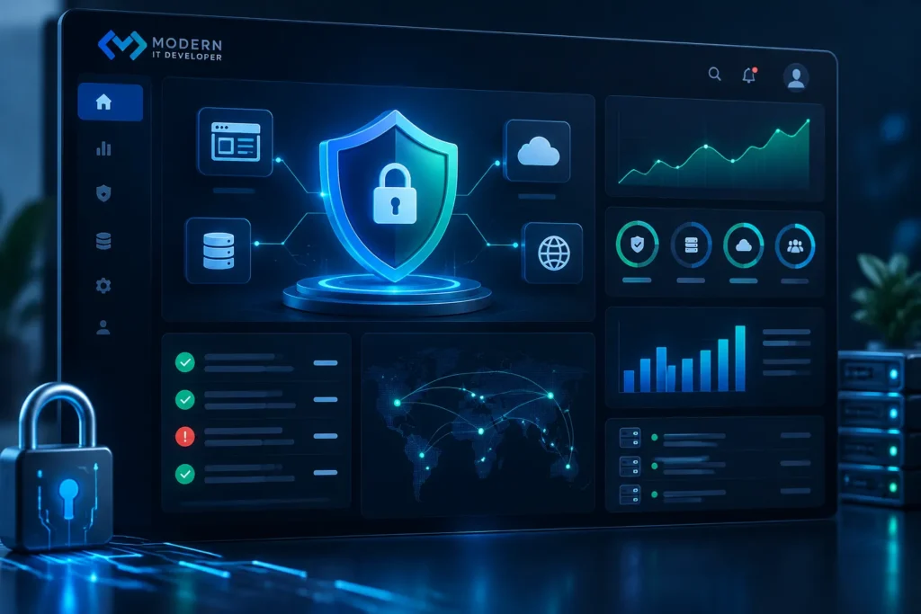 WordPress website security protection concept