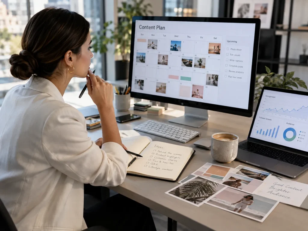 Instagram content calendar planning strategy
