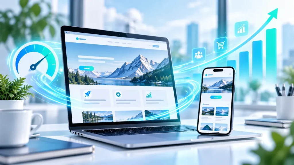 Fast website performance supporting better user experience and online growth